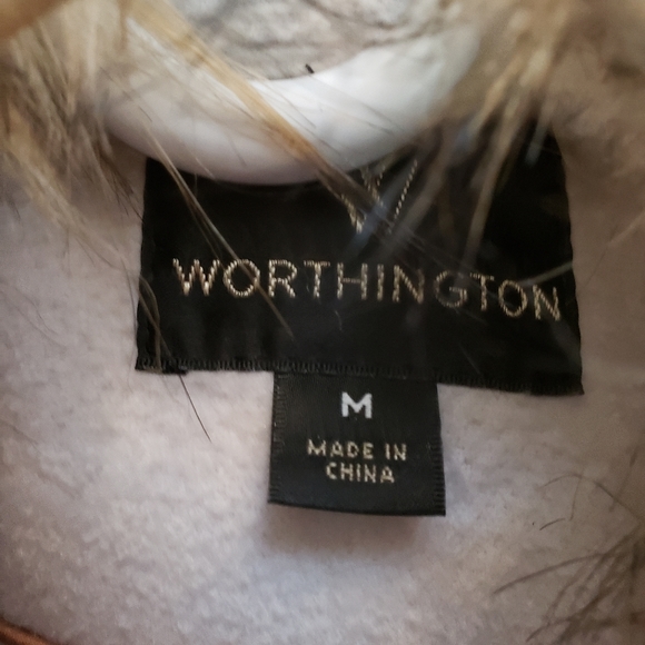 Worthington Winter Coat w/ detachable fur collar - Picture 6 of 8